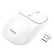 Mouse Wireless HOCO GM25, 1600DPI, Alb 