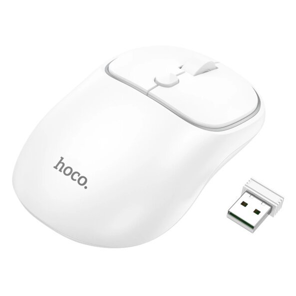 Mouse Wireless HOCO GM25, 1600DPI, Alb 