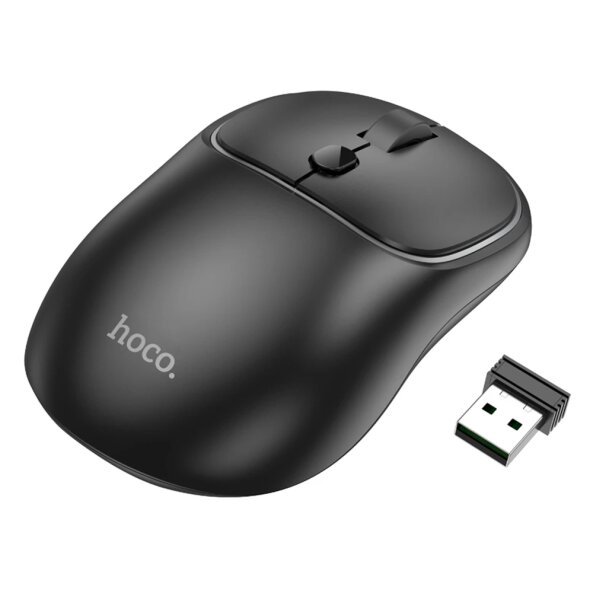 Mouse Wireless HOCO GM25, 1600DPI, Negru 