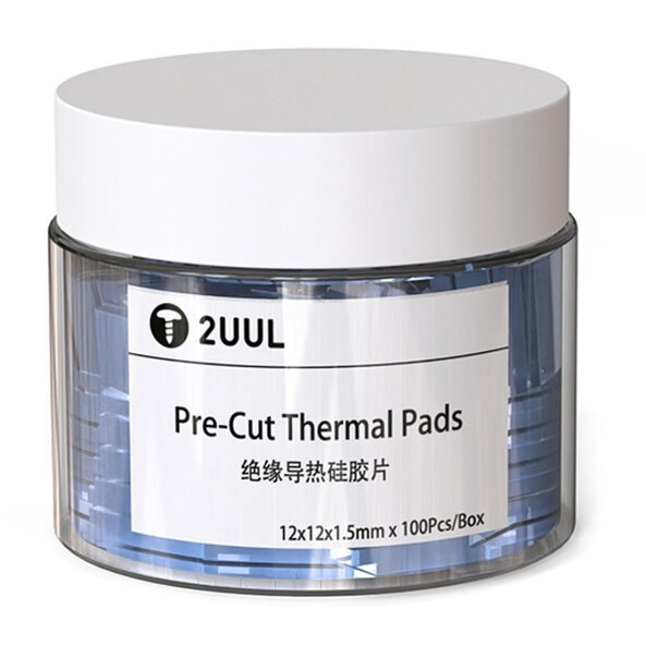 Pad Termic OEM, 12mm x 12mm x 1.5mm, Set 100 bucati