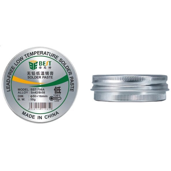 Pasta BGA Best BST-706A, 50g, Punct Topire 138 Grade 