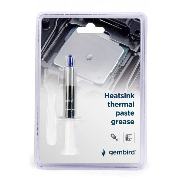 Pasta Termoconductoare Gembird Grease, Tip Seringa, 1.5g  TG-G1.5-01 