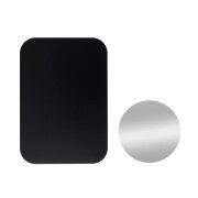 Sticker Metalic OEM pentru suport auto magnetic, Set 2 bucati, Negru