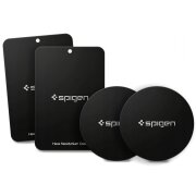 Sticker Metalic Spigen Mp-4p, Set 4 bucati, Negru