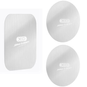 Sticker Metalic XO Design Y2, Set 3 bucati, Argintiu