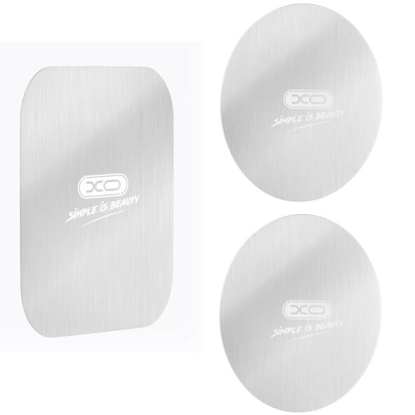 Sticker Metalic XO Design Y2, Set 3 bucati, Argintiu