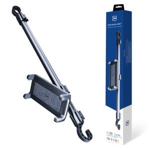 Suport Auto Tetiera 3MK Double Headrest, 4.7inch - 12.9inch, Negru 