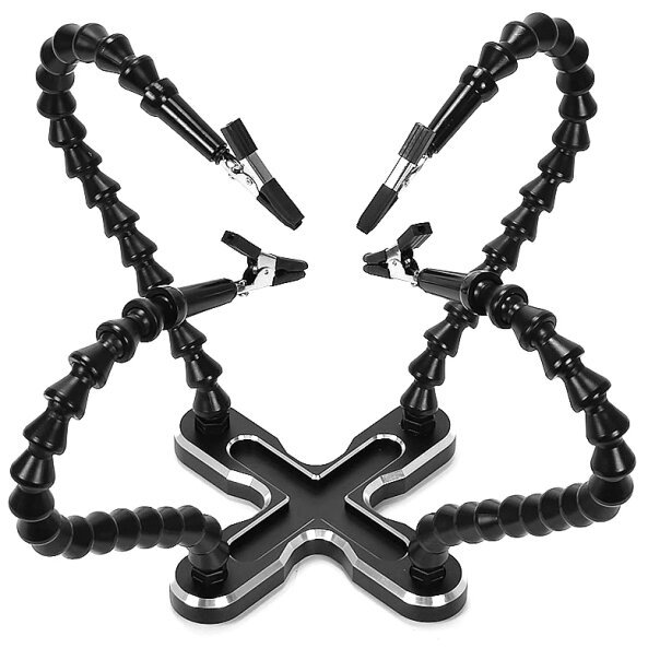 Suport de Lucru OEM cu 4 brate flexibile, Negru