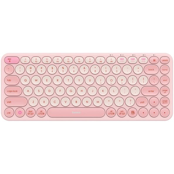 Tastatura Wireless Baseus K01A Tri-Mode, BT / Wi-Fi, Roz B00955503413-00