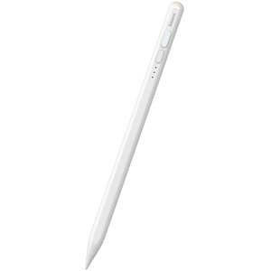 Touch Pen Baseus Smooth Writing 2 Series pentru Apple iPad, Versiune Activ, Alb SXBC060502 