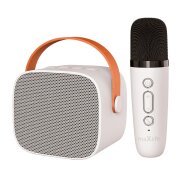 Boxa Portabila Bluetooth MaXlife MXKS-100 Karaoke, 6W, Alba 