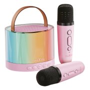 Boxa Portabila Bluetooth MaXlife MXKS-200 Karaoke, 5W, Roz 