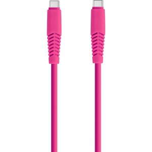 Cablu Date si Incarcare USB-C - USB-C Setty, 18W, 1.5m, Roz KSC-C-1.526
