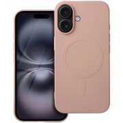 Husa MagSafe pentru Apple iPhone 16, OEM, Silicone Mag (Big Hole), Roz 