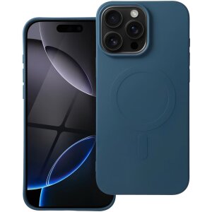 Husa MagSafe pentru Apple iPhone 16 Pro Max, OEM, Silicone Mag (Big Hole), Albastra 