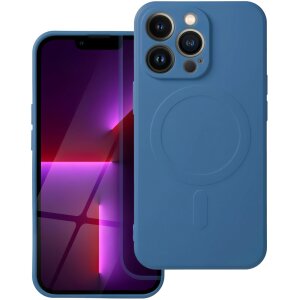 Husa MagSafe pentru Apple iPhone 16 Pro, OEM, Silicone Mag, Albastra 