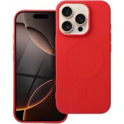 Husa MagSafe pentru Apple iPhone 16 Pro, OEM, Silicone Mag (Big Hole), Rosie 