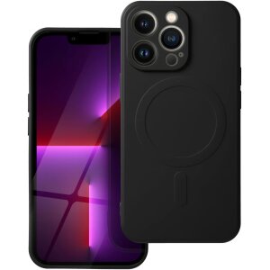 Husa MagSafe pentru Apple iPhone 16 Pro, OEM, Silicone Mag, Neagra 