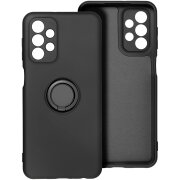 Husa pentru Samsung Galaxy A16 5G A166 / A16 4G A165, OEM, Silicone Ring, Neagra