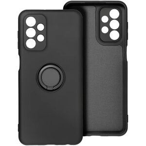 Husa pentru Samsung Galaxy A16 5G A166 / A16 4G A165, OEM, Silicone Ring, Neagra