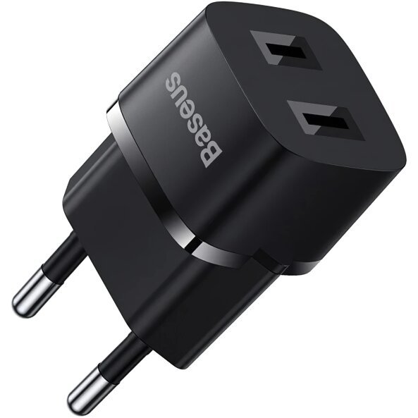 Incarcator Retea Baseus, 20W, 3A, 2 x USB-C, Negru P10154800111-00 