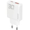 Incarcator Retea Dudao A30EU, 30W, 3A, 1 x USB-A - 1 x USB-C, Alb 