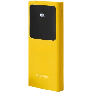 Baterie Externa Colorum CPB10-02, 10000mAh, 10W, 2 x USB-A, Galbena