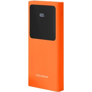 Baterie Externa Colorum CPB10-02, 10000mAh, 10W, 2 x USB-A, Portocalie 