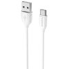 Cablu Date si Incarcare USB-A - USB-C Borofone Benefit BX19, 18W, 1m, Alb