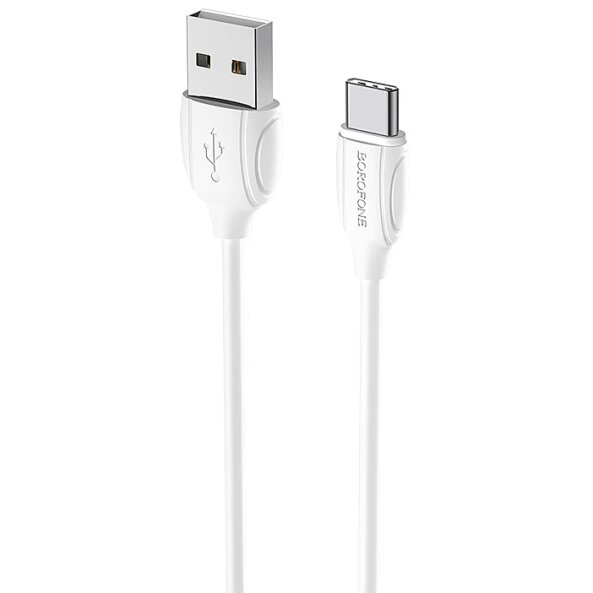 Cablu Date si Incarcare USB-A - USB-C Borofone Benefit BX19, 18W, 1m, Alb