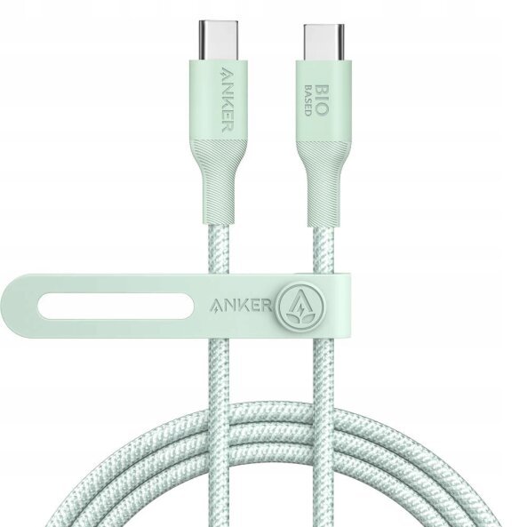 Cablu Date si Incarcare USB-C - USB-C Anker 544, 140W, 1.8m, Verde A80F6H61 