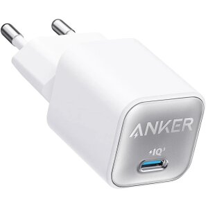 Incarcator Retea Anker 511 Nano 3, 30W, 3A, 1 x USB-C, Alb A2147G21 