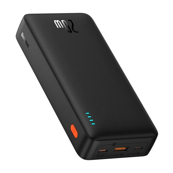 Baterie Externa Baseus Airpow, 20000mAh, 20W, QC + PD, 1 x USB-A - 1 x USB-C, Neagra P10022804113-00 