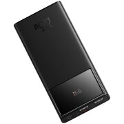 Baterie Externa Baseus Star Lord, 10000mAh, 22.5W, QC + PD, 1 x USB-C - 2 x USB-A, Neagra PPXJ100001 