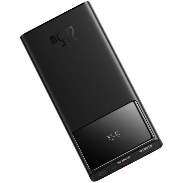 Baterie Externa Baseus Star Lord, 10000mAh, 22.5W, QC + PD, 1 x USB-C - 2 x USB-A, Neagra PPXJ100001 