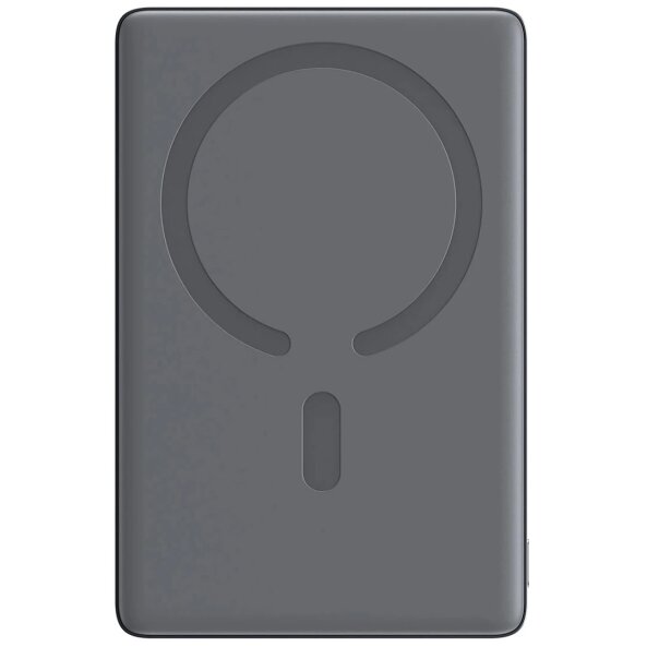 Baterie Externa Joyroom JR-PBM08 MagSafe, 5000mAh, 20W, PD + FQI, 1 x QI - 1 x USB-C, Gri 