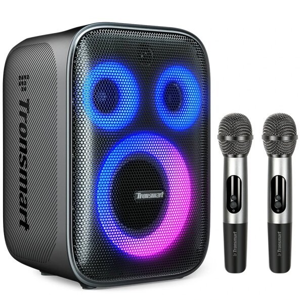 Boxa Portabila Bluetooth Tronsmart Halo 200 Karaoke, 120W, Waterproof, Neagra 