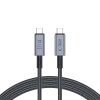 Cablu Date si Incarcare USB-C - USB-C Tech-Protect Ultraboost Max, 240W, 2m, Gri 