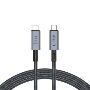 Cablu Date si Incarcare USB-C - USB-C Tech-Protect Ultraboost Max, 240W, 2m, Gri 