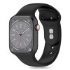 Curea Tech-Protect Silicone pentru Apple Watch 49mm / 45mm / 44mm / 42mm Series, Neagra 