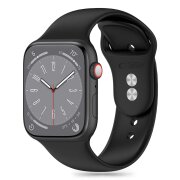 Curea Tech-Protect Silicone pentru Apple Watch 49mm / 45mm / 44mm / 42mm Series, Neagra 