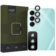 Folie de protectie Camera spate HOFI CamRing PRO+ pentru Samsung Galaxy S24 FE S721, Sticla Securizata, Neagra 