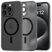 Husa MagSafe pentru Apple iPhone 15 Pro, Tech-Protect, MagSlim, Neagra 