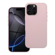 Husa MagSafe pentru Apple iPhone 16 Pro, OEM, Leather Mag, Roz 