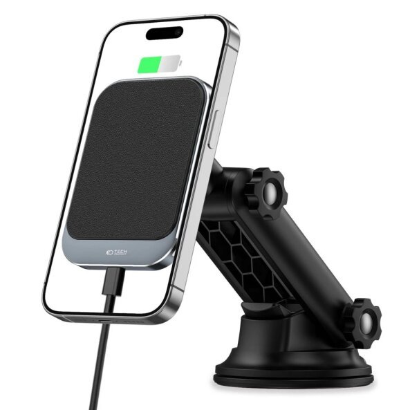 Incarcator Auto Wireless Tech-Protect MM15W-V2, 15W, 1.67A, Negru 