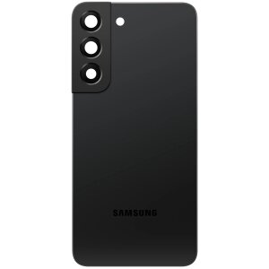 Capac Baterie Samsung Galaxy S22 5G S901, Cu Geam Camera Spate, Negru (Phantom Black), Swap 