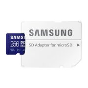 Card Memorie microSDXC Samsung PRO Plus, 256Gb, Clasa 10 / UHS-1 U3, Cu Adaptor MB-MD256KA 