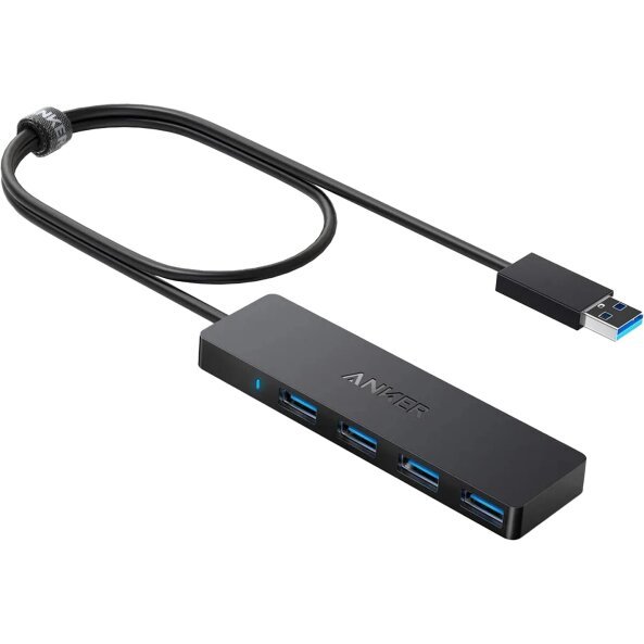 Hub USB Anker, 4 x USB-A 3.0, Negru A7516016 