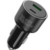 Incarcator Auto Silver Monkey SMA014, 100W, 3A, 1 x USB-A - 1 x USB-C, Negru 
