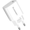 Incarcator Retea WZK WGWCCW, 20W, 3A, 1 x USB-C, Alb 